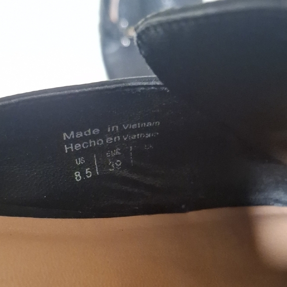 Call It Spring Black Mules with Gold Accent - Picture 7 of 7